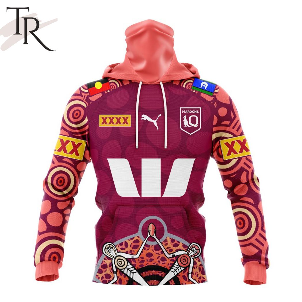 QLD Maroons State Of Origin Personalized 2024 Indigenous Hoodie