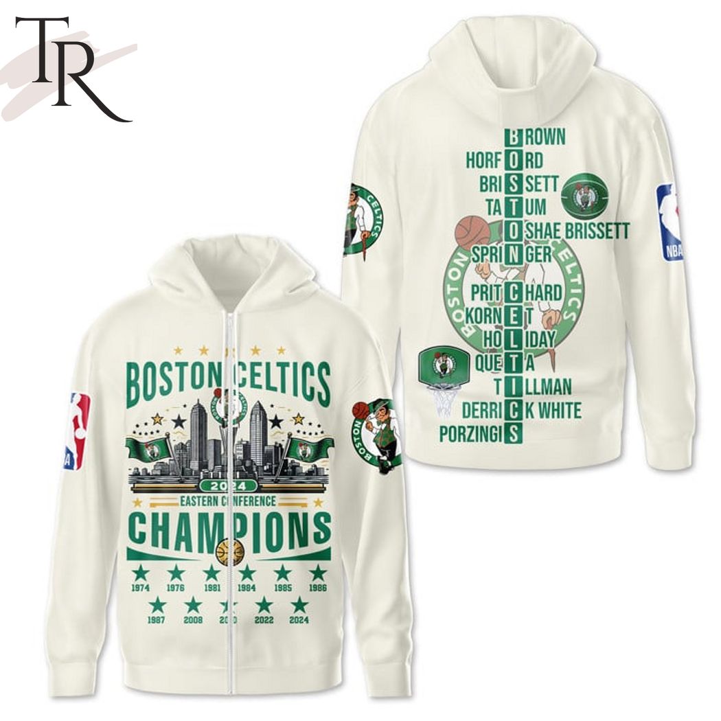 Boston Celtics 2024 Eastern Conference Champions Hoodie - Beige