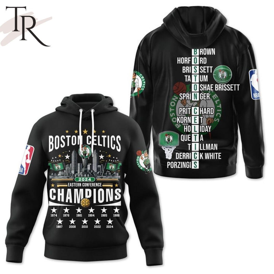 Boston Celtics 2024 Eastern Conference Champions Hoodie - Black