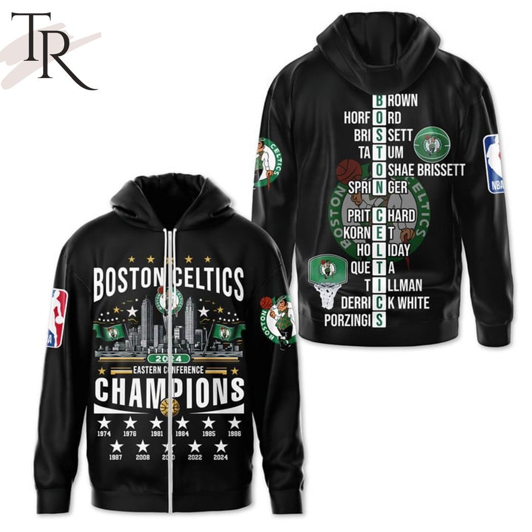 Boston Celtics 2024 Eastern Conference Champions Hoodie - Black