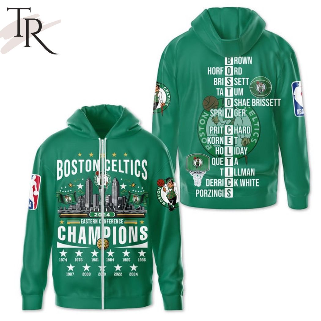 Boston Celtics 2024 Eastern Conference Champions Hoodie - Green