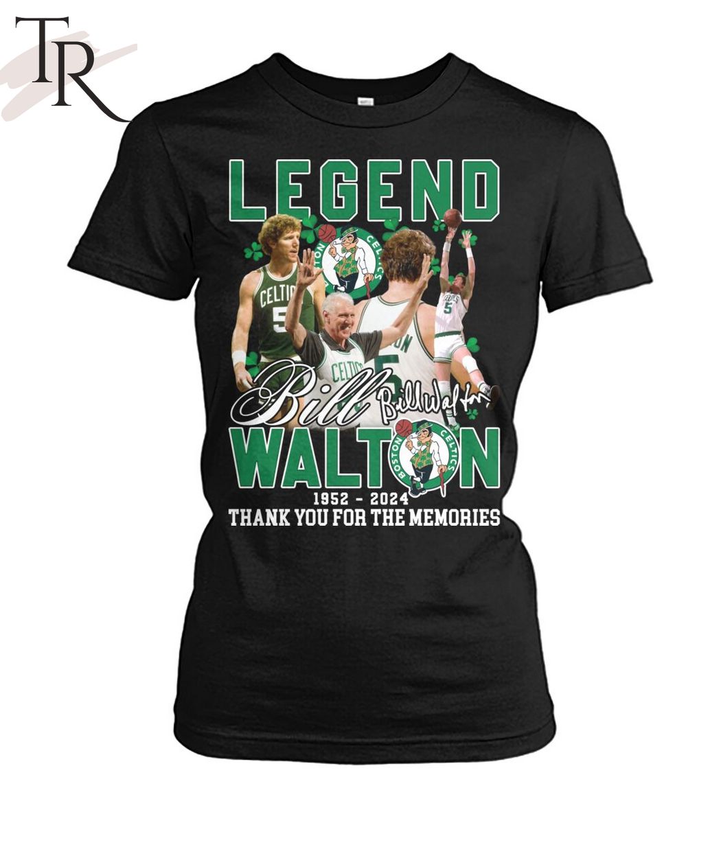 Legend Bill Walton 1952-2024 Thank You For The Memories T-Shirt