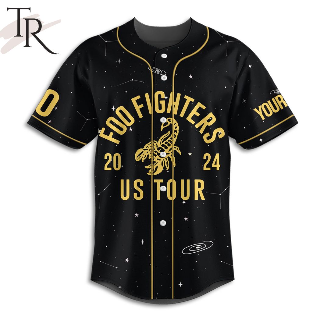 Foo Fighters 2024 Us Tour Custom Baseball Jersey