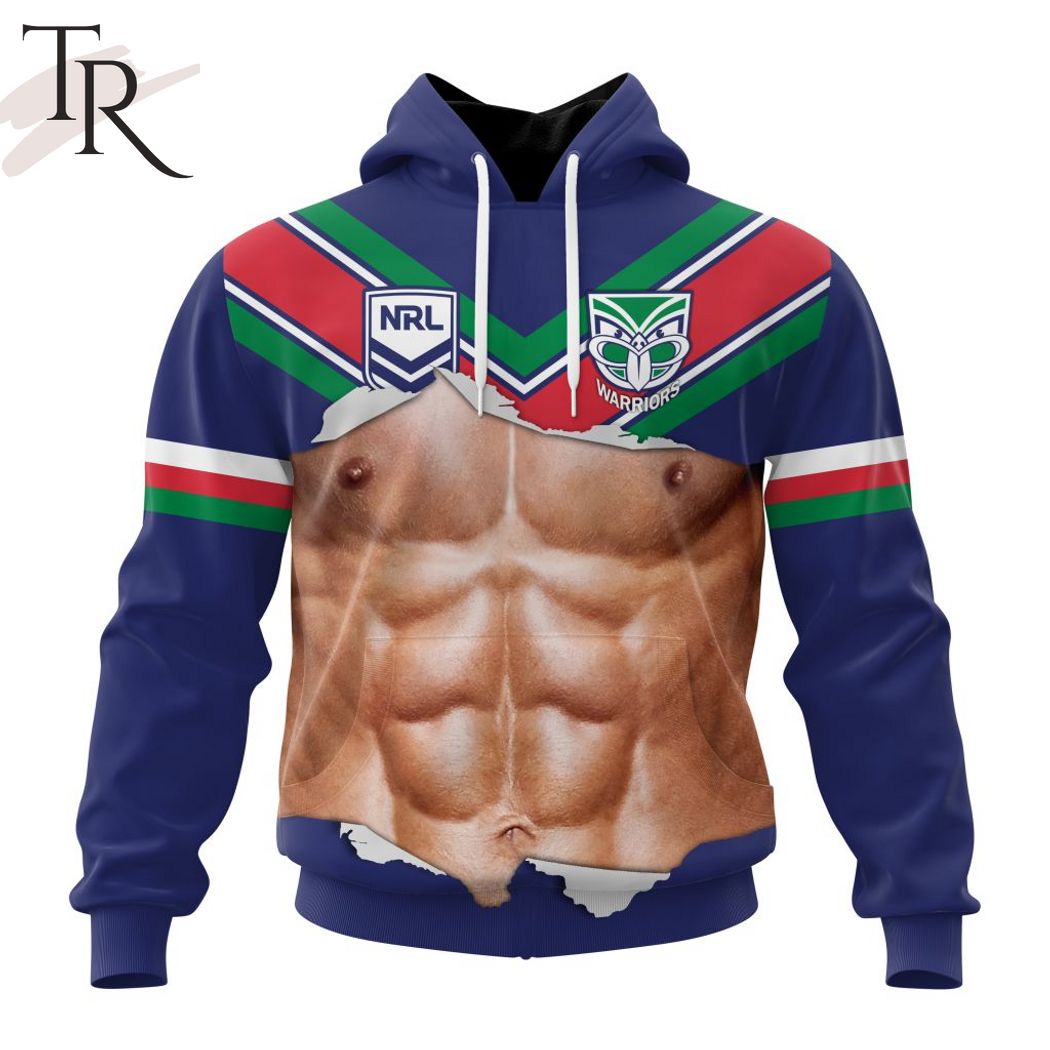 NRL New Zealand Warriors Special Men Ripped Design Hoodie