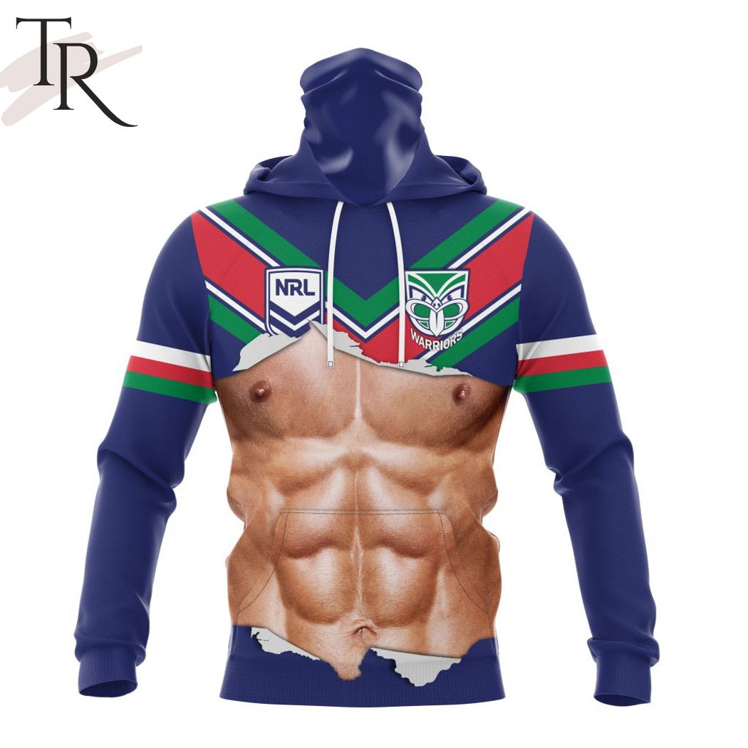NRL New Zealand Warriors Special Men Ripped Design Hoodie
