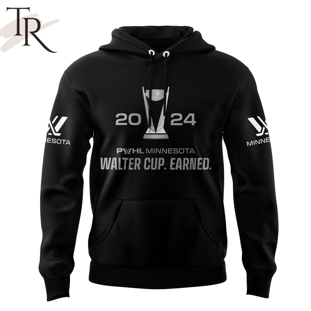 2024 PWHL Minnesota Walter Cup Earned Hoodie - Black