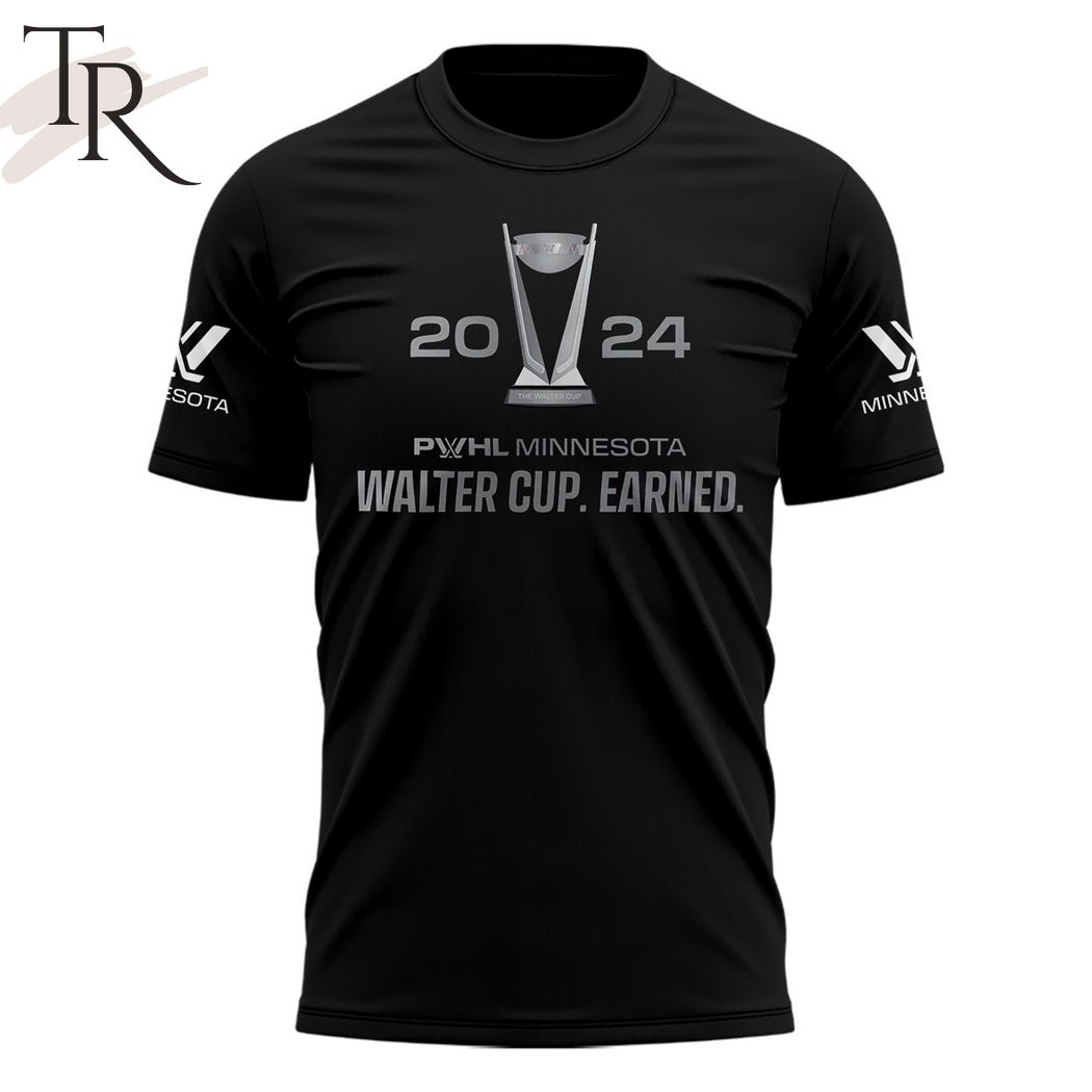 2024 PWHL Minnesota Walter Cup Earned Hoodie - Black