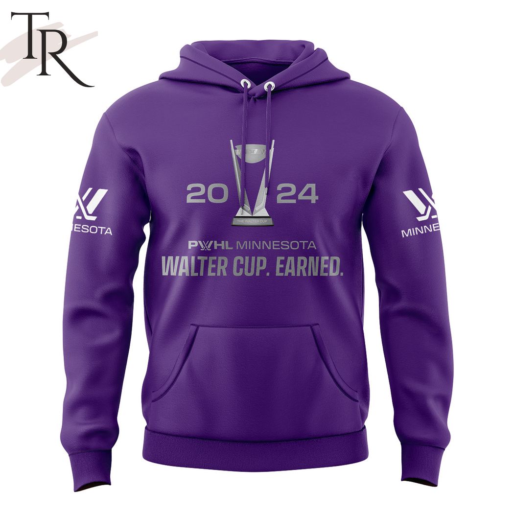 2024 PWHL Minnesota Walter Cup Earned Hoodie - Purple