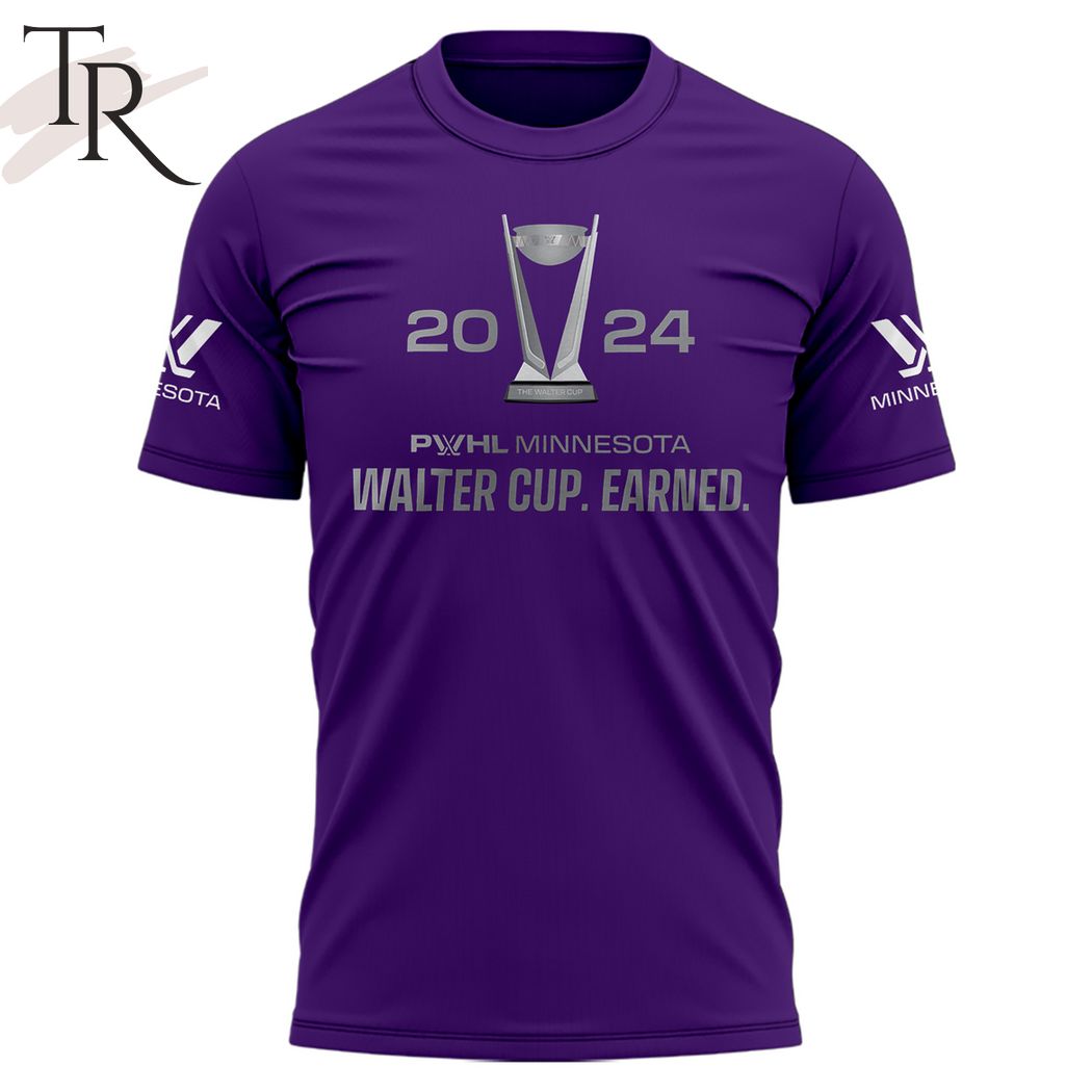 2024 PWHL Minnesota Walter Cup Earned Hoodie - Purple