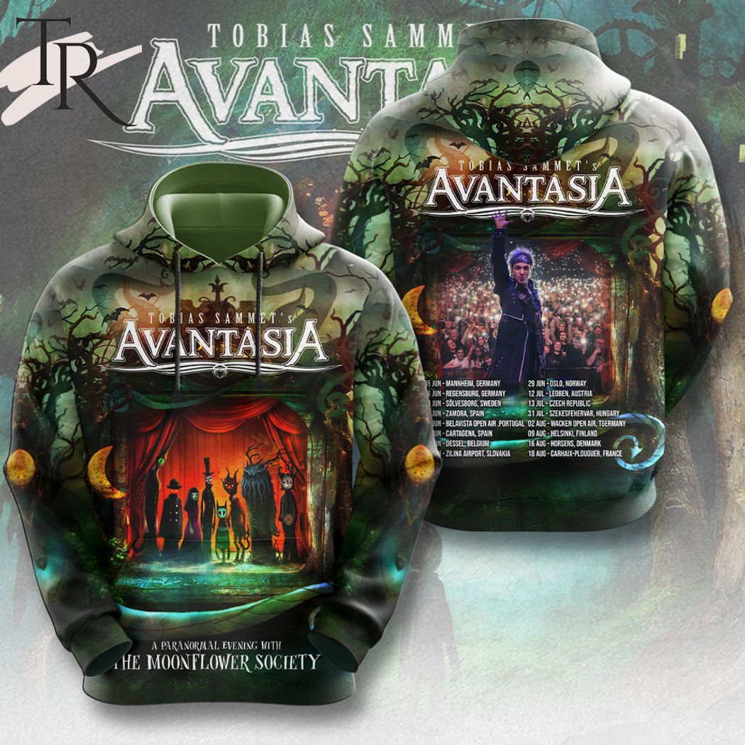 Tobias Sammet's Avantasia A Paranormal Evening With The Moonflower Society Hoodie