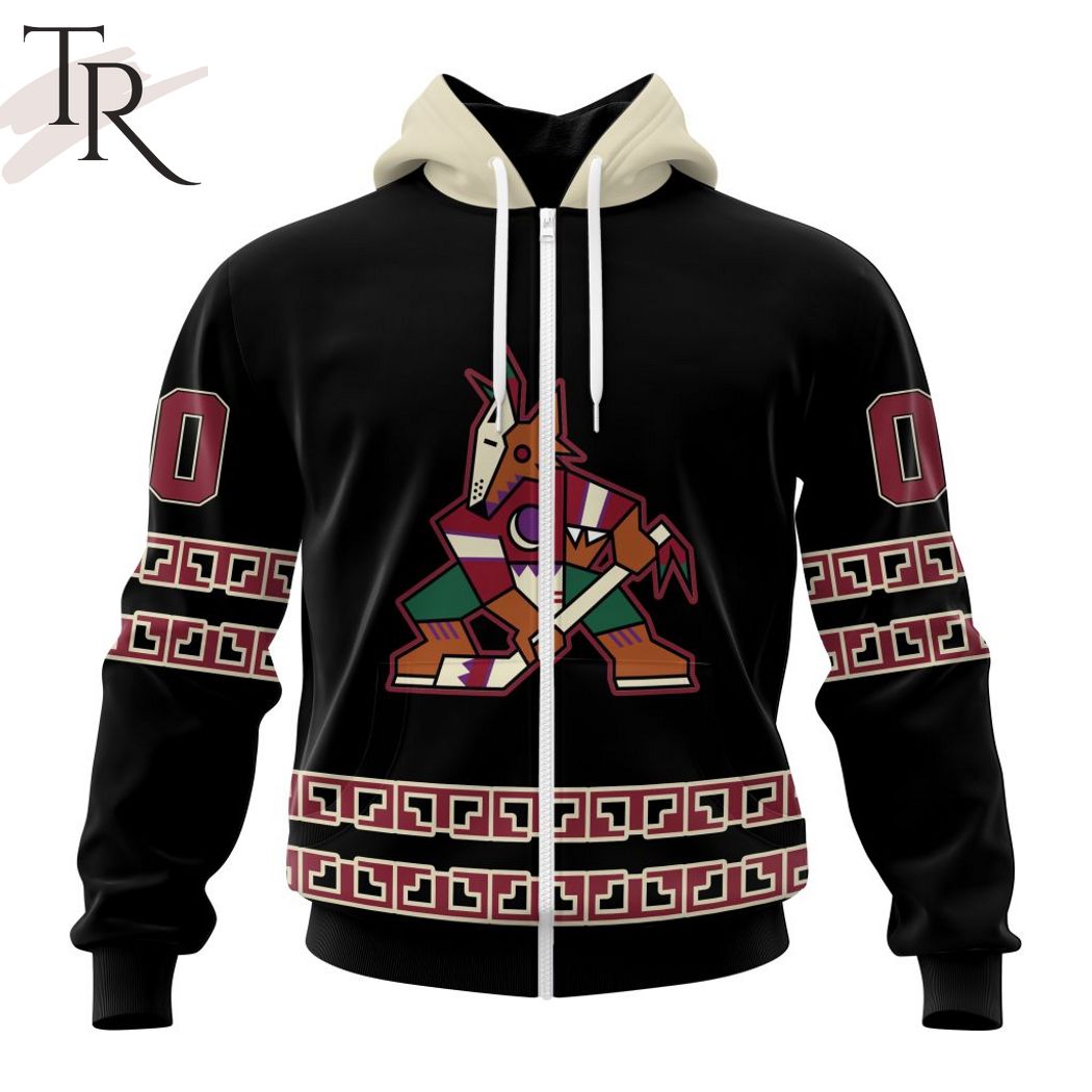 NHL Arizona Coyotes Special Blackout Design Hoodie