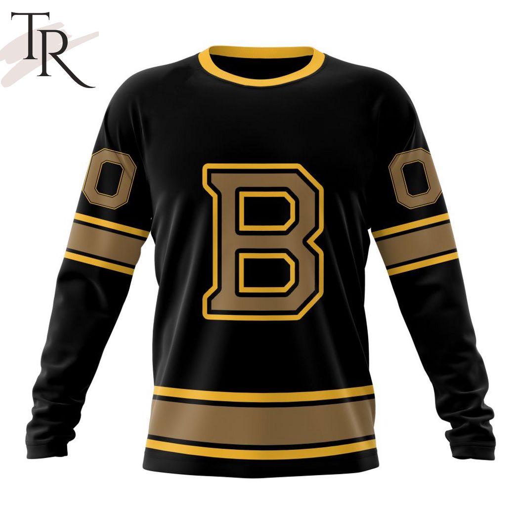 NHL Boston Bruins Special Blackout Design Hoodie