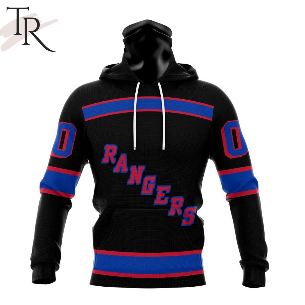 NHL New York Rangers Special Blackout Design Hoodie