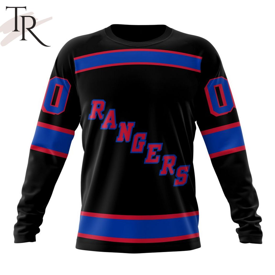 NHL New York Rangers Special Blackout Design Hoodie