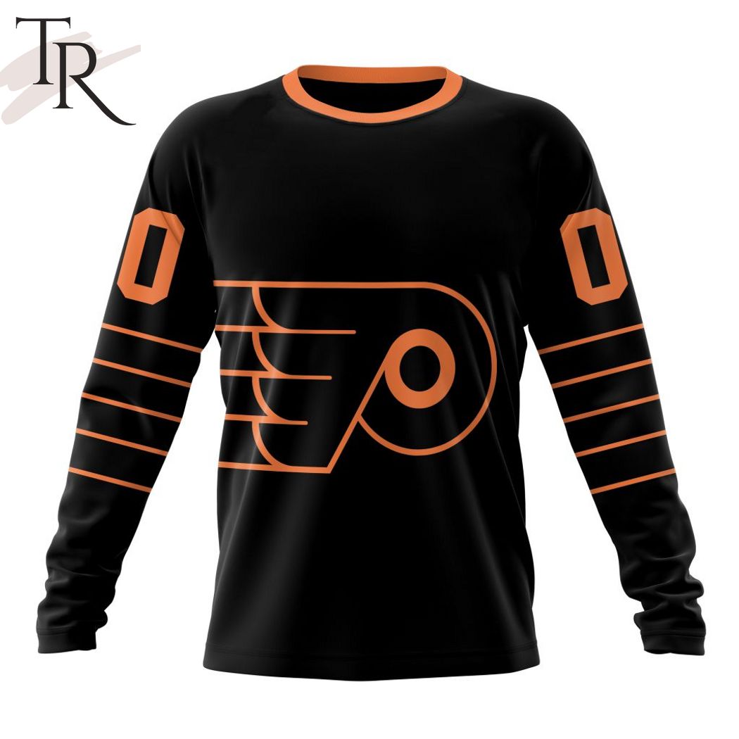 NHL Philadelphia Flyers Special Blackout Design Hoodie