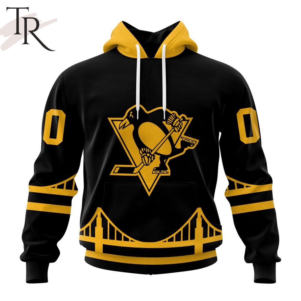 NHL Pittsburgh Penguins Special Blackout Design Hoodie