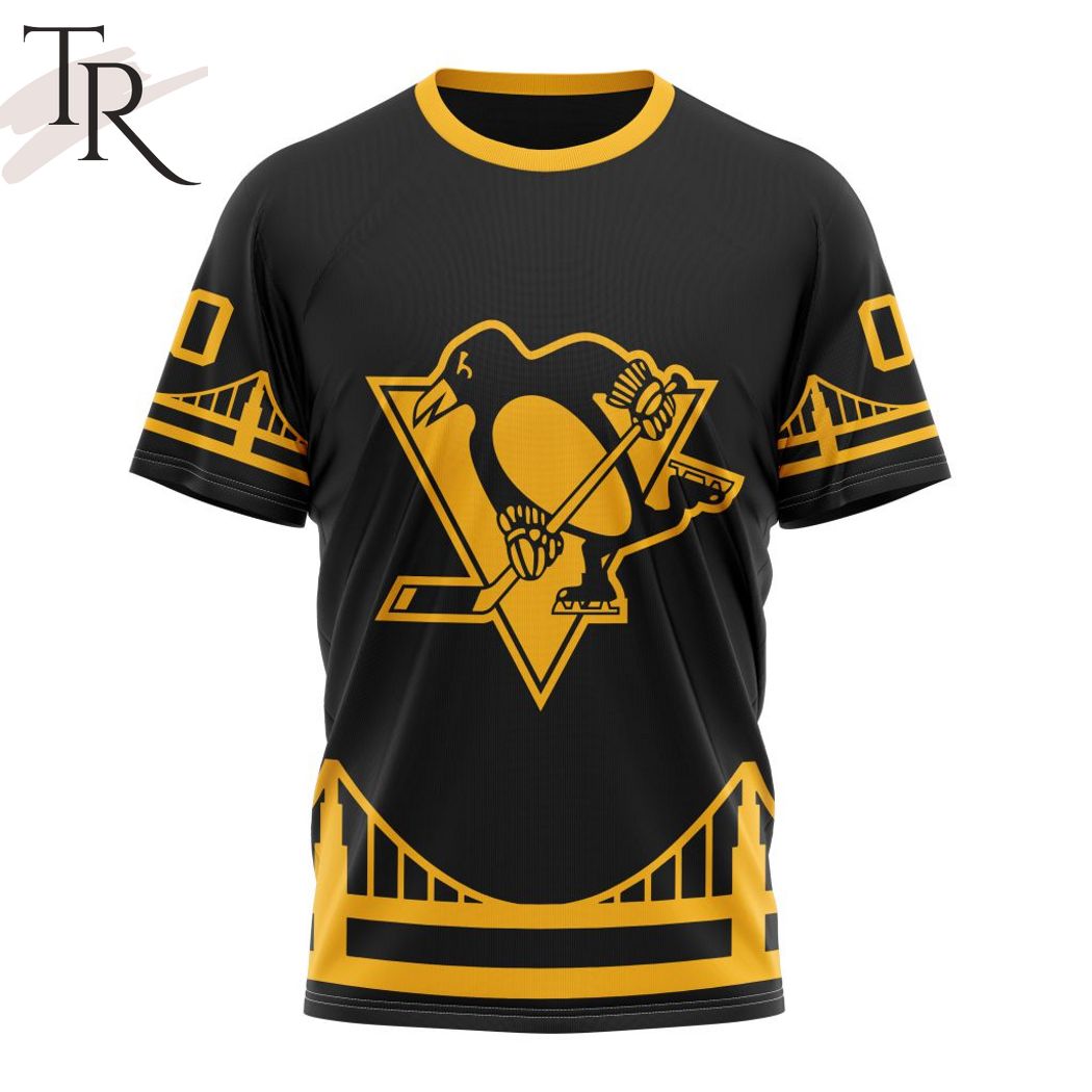 NHL Pittsburgh Penguins Special Blackout Design Hoodie