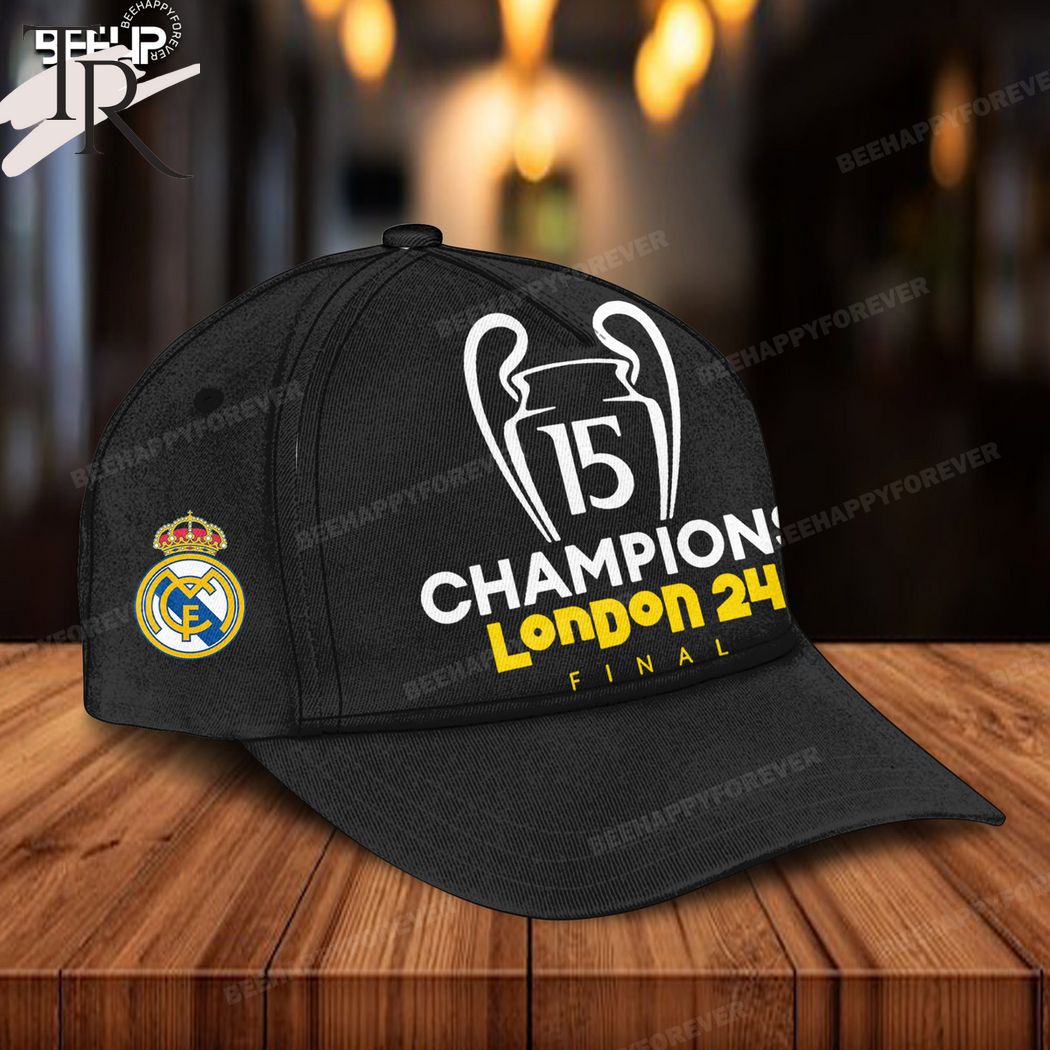 Real Madrid 15 Champions London 24h Final Classic Cap - Black