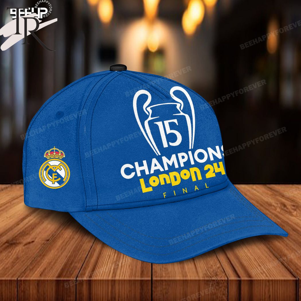 Real Madrid 15 Champions London 24h Final Classic Cap - Blue