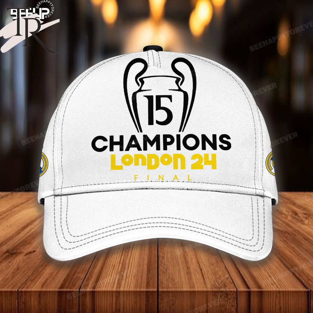 Real Madrid 15 Champions London 24h Final Classic Cap - White