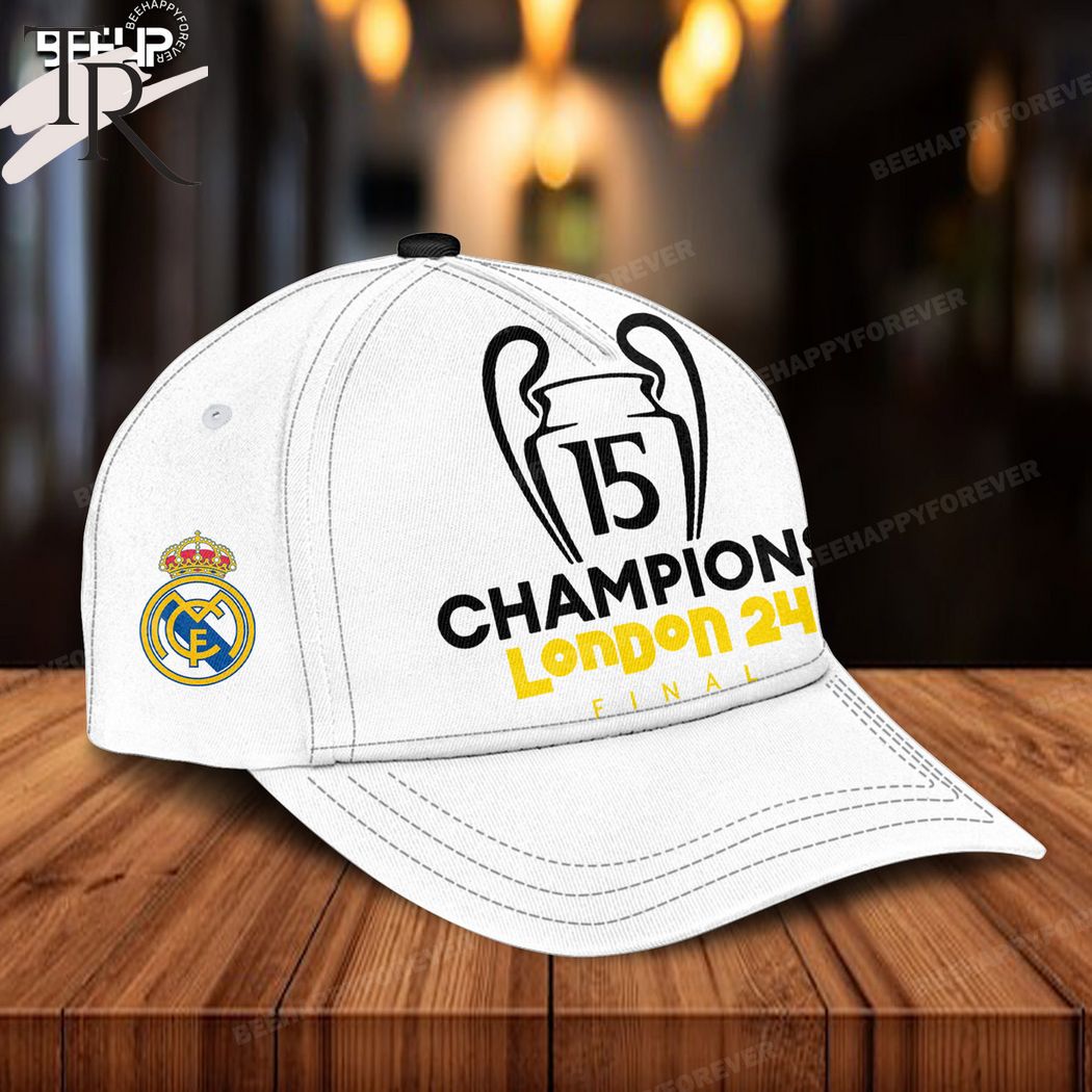 Real Madrid 15 Champions London 24h Final Classic Cap - White