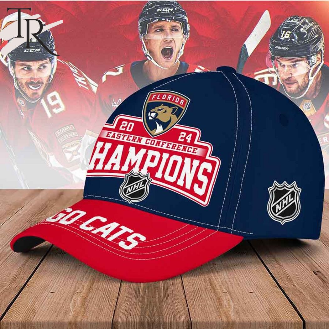 Florida Panthers 2024 Eastern Conference Champions Go Cats Classic Cap - Navy