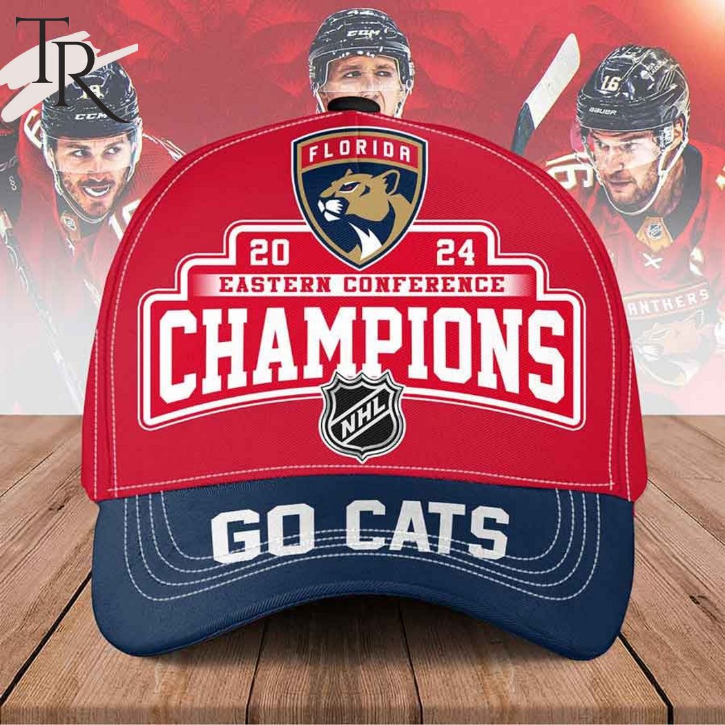 Florida Panthers 2024 Eastern Conference Champions Go Cats Classic Cap - Red