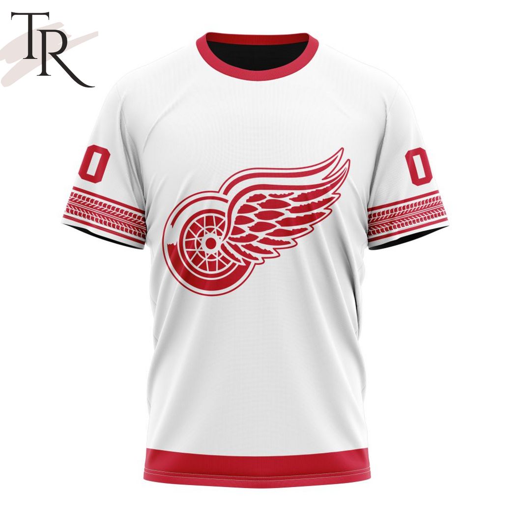 NHL Detroit Red Wings Special Whiteout Design Hoodie