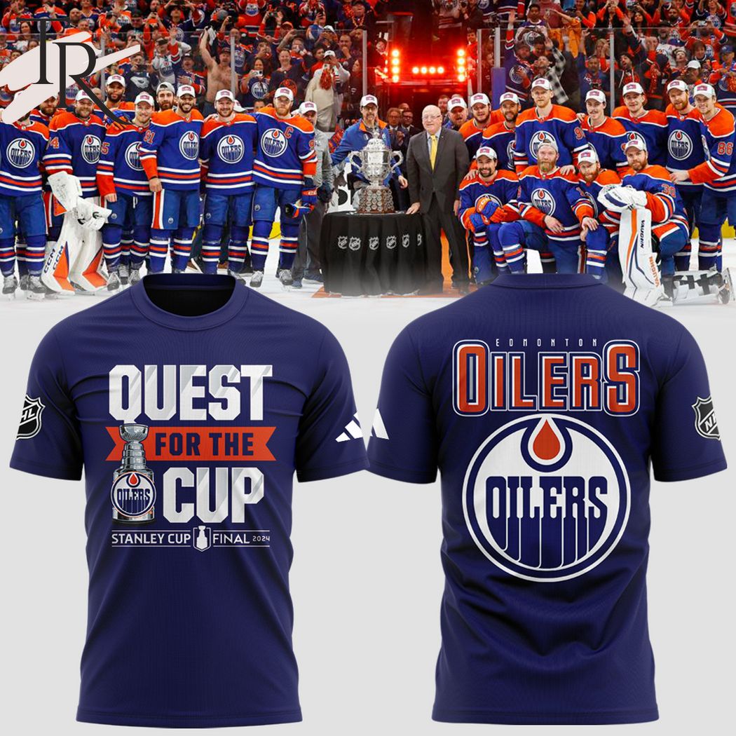 Edmonton Oilers Quest For The Cup Stanley Cup Final 2024 Hoodie - Navy