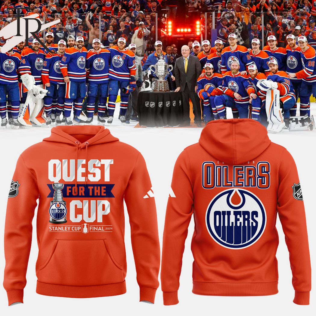 Edmonton Oilers Quest For The Cup Stanley Cup Final 2024 Hoodie - Orange
