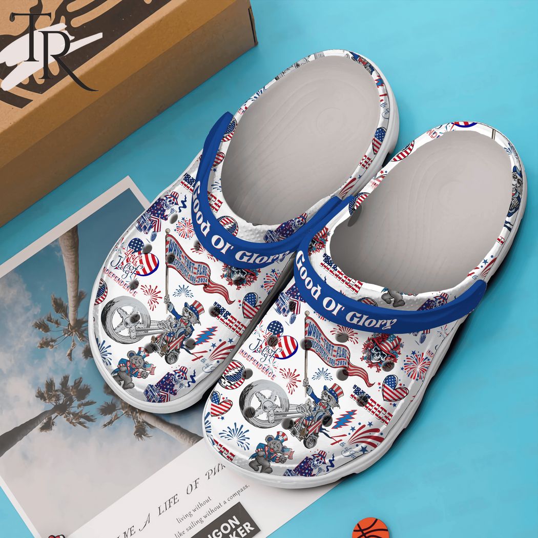 Grateful Dead Good Ol Glory 4th Of July Independence Crocs