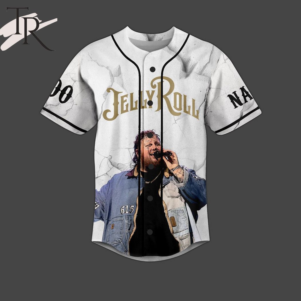Jelly Roll I'm Not Okay But It's All Gonna Be Alright Custom Baseball Jersey