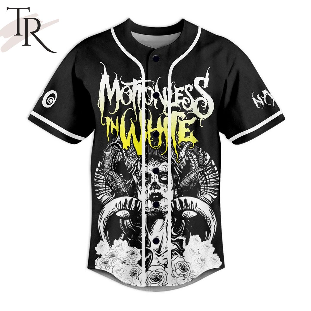Motionless In White We May Be Broken But You Can't Kill All Of Us Custom Baseball Jersey
