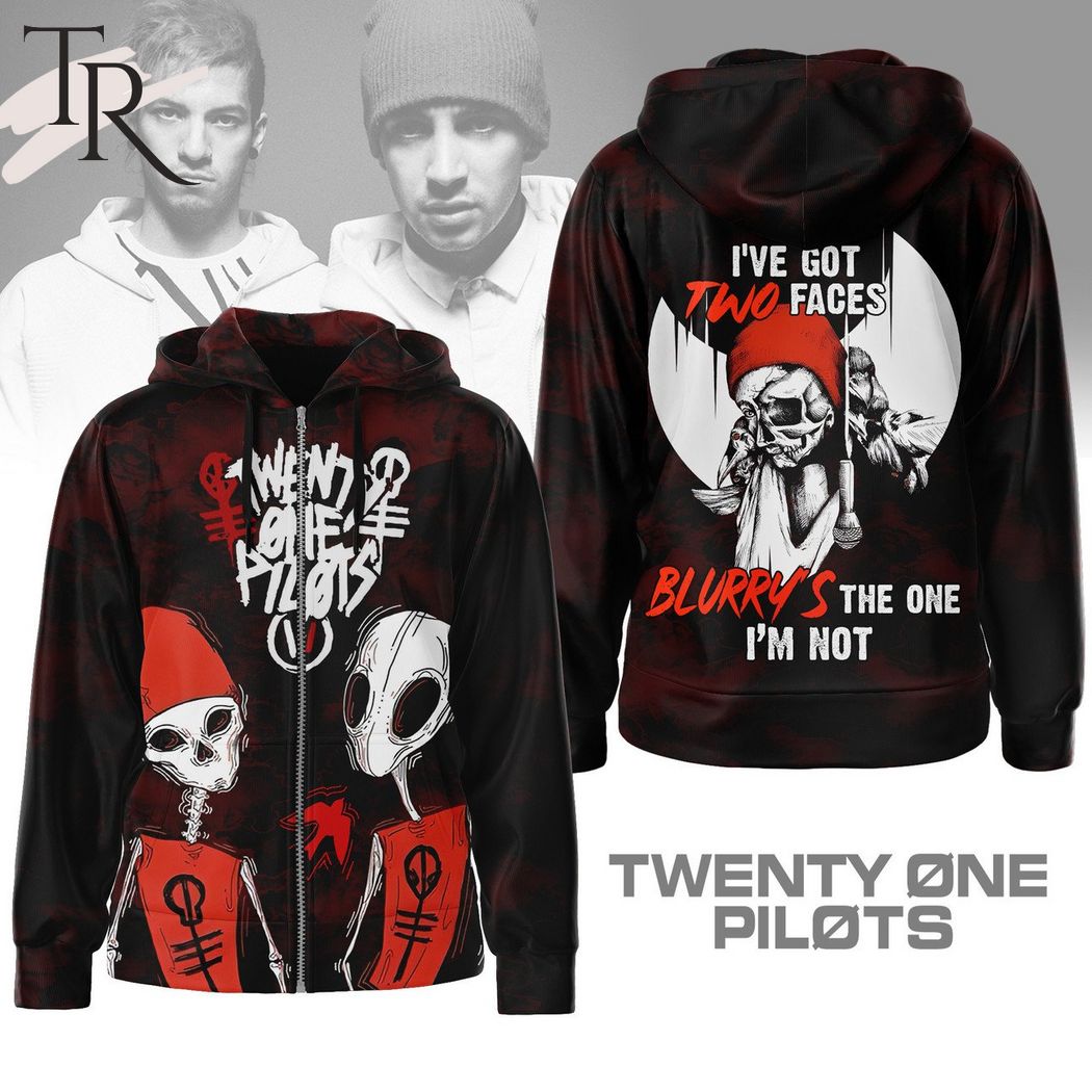 Twenty One Pilots I've Got Two Faces Blurry's The One I'm Not Hoodie