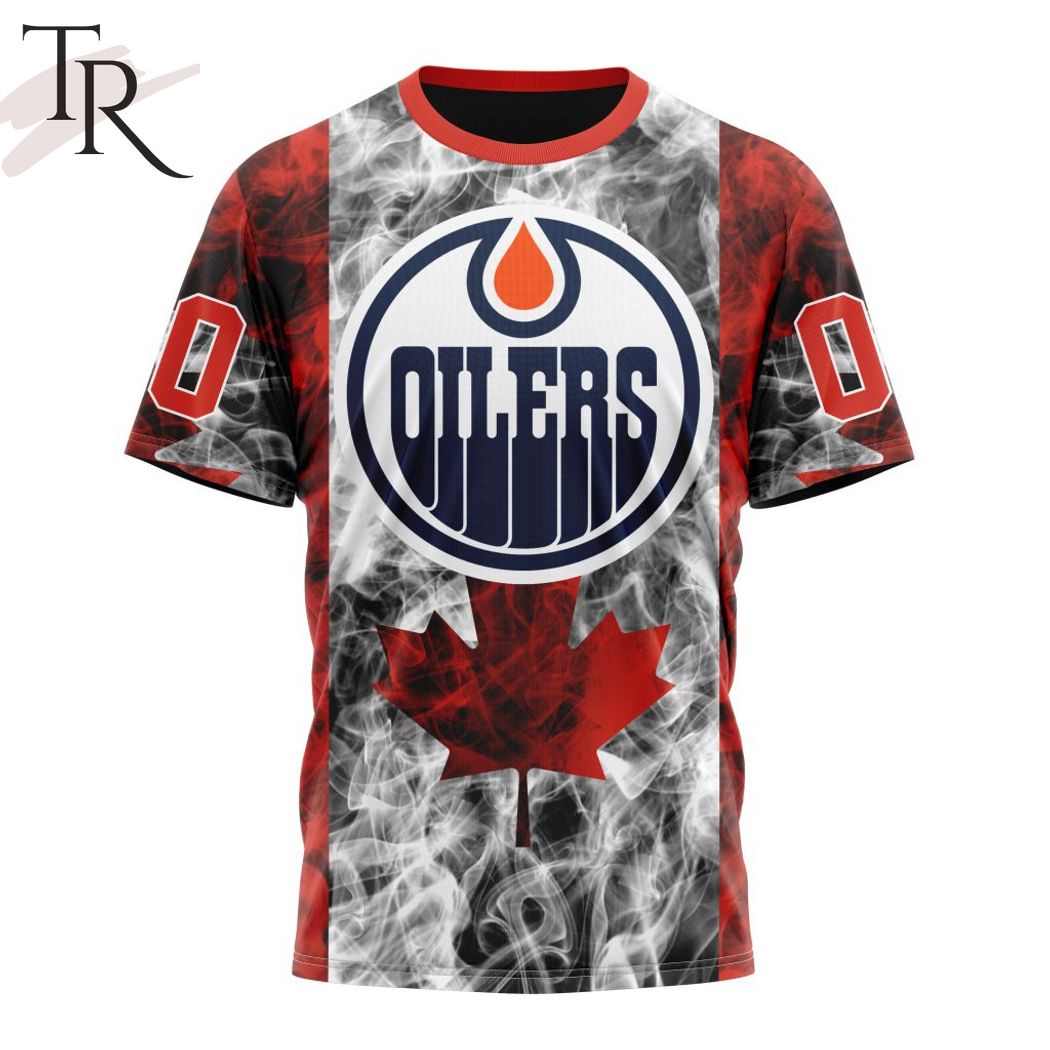 NHL Edmonton Oilers Special Design For Canada Day Hoodie