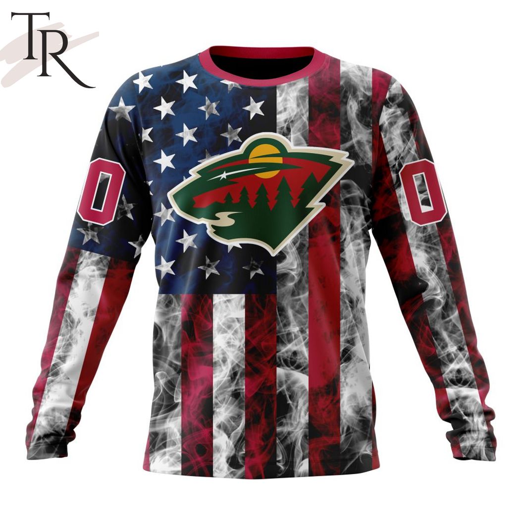 NHL Minnesota Wild Special Design For Independence Day The Fourth Of July Hoodie