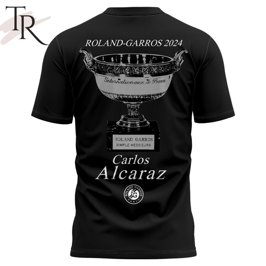 Carlos Alcaraz Roland-Garros 2024 Champions Hoodie - Black