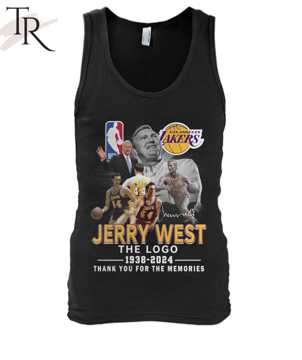 Jerry West The Logo 1938-2024 Thank You For The Memories T-Shirt