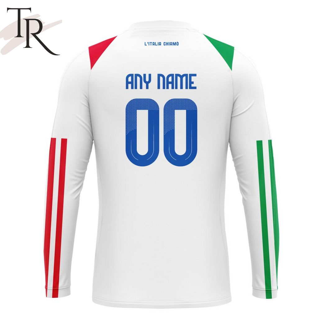 Italy National Football Team Personalized 2024 Away Kits Hoodie