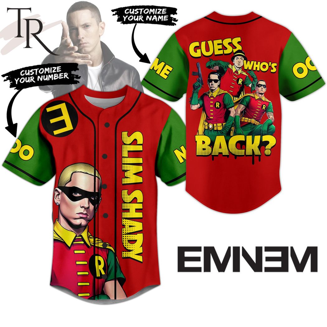 Eminem Slim Shady Guess Who's Back Custom Baseball Jersey
