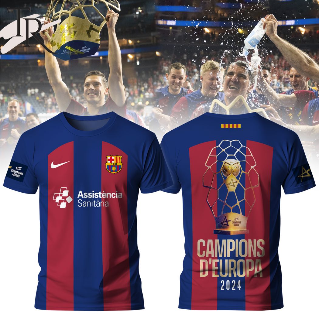 FC Barcelona Handbol EHF Campions D'Europa 2024 Hoodie