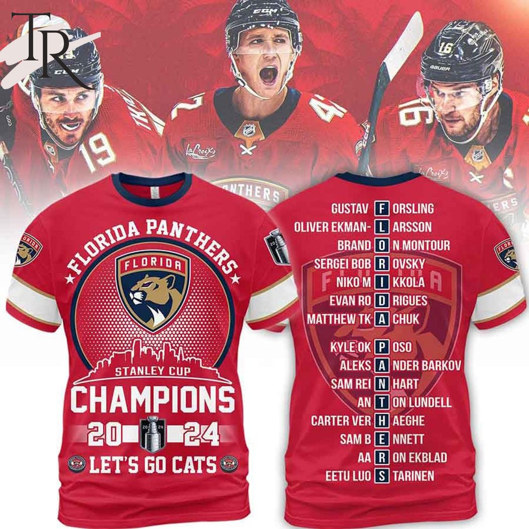 Florida Panthers Stanley Cup Champions 2024 Hoodie - Red