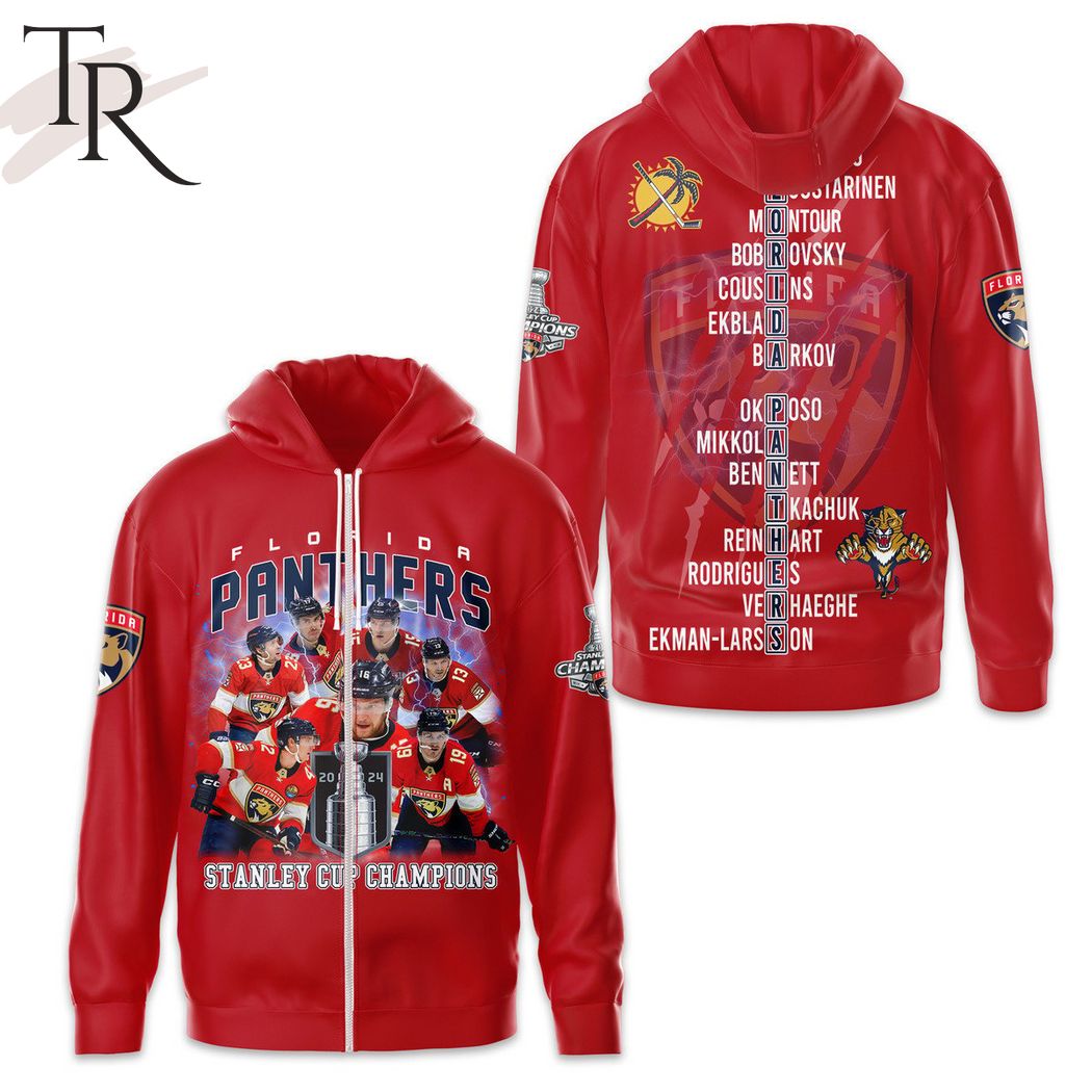 NHL Florida Panthers Stanley Cup Champions Hoodie - Red
