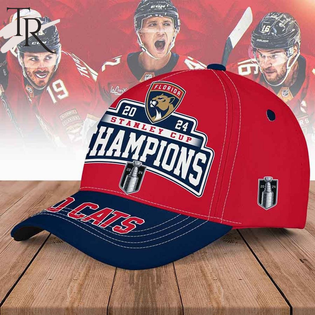 Florida Panthers 2024 Stanley Cup Champions Go Cats Classic Cap - Red