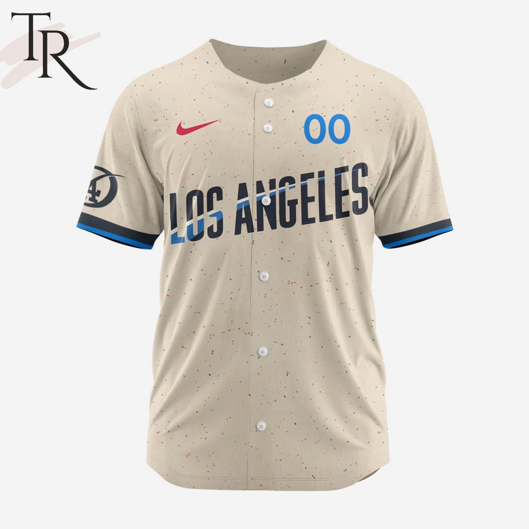 MLB Los Angeles Dodgers Personalized 2024 City Connect Baseball Jersey Design