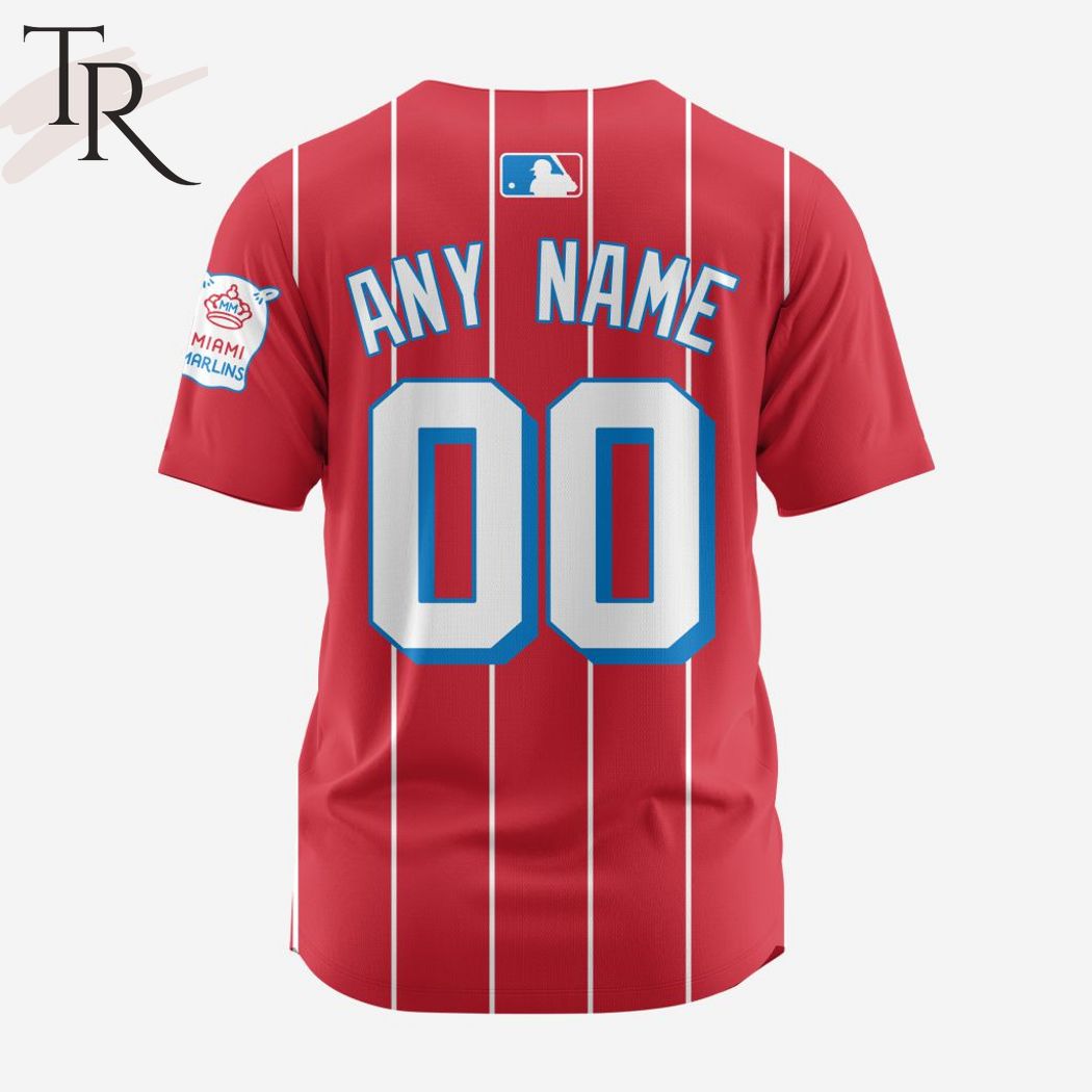 MLB Miami Marlins Personalized 2024 City Connect Baseball Jersey Design