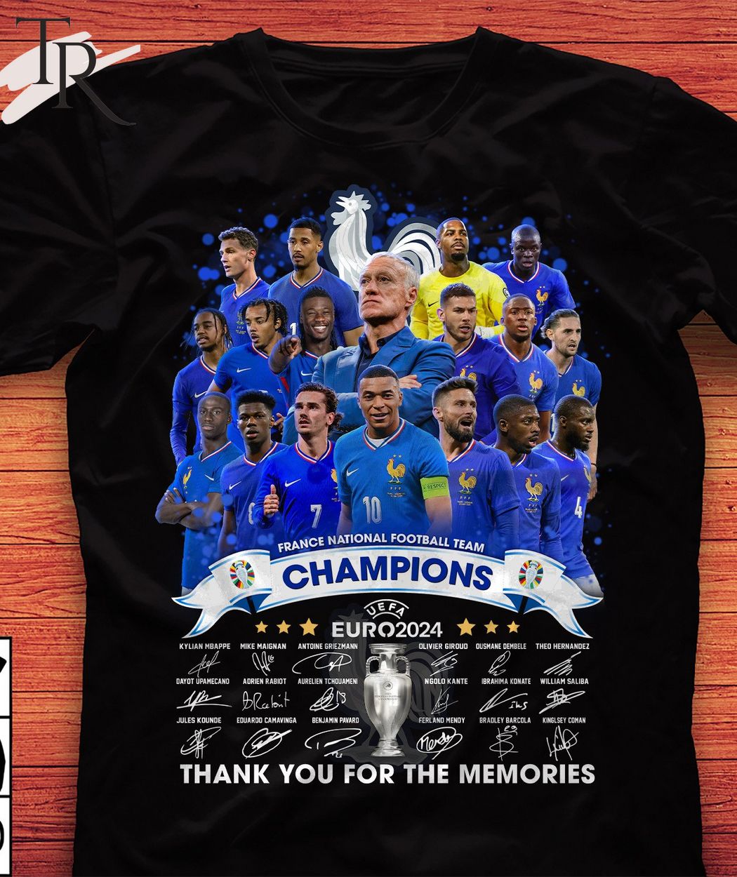 France National Football Team Champions UEFA Euro 2024 Thank You For The Memories T-Shirt