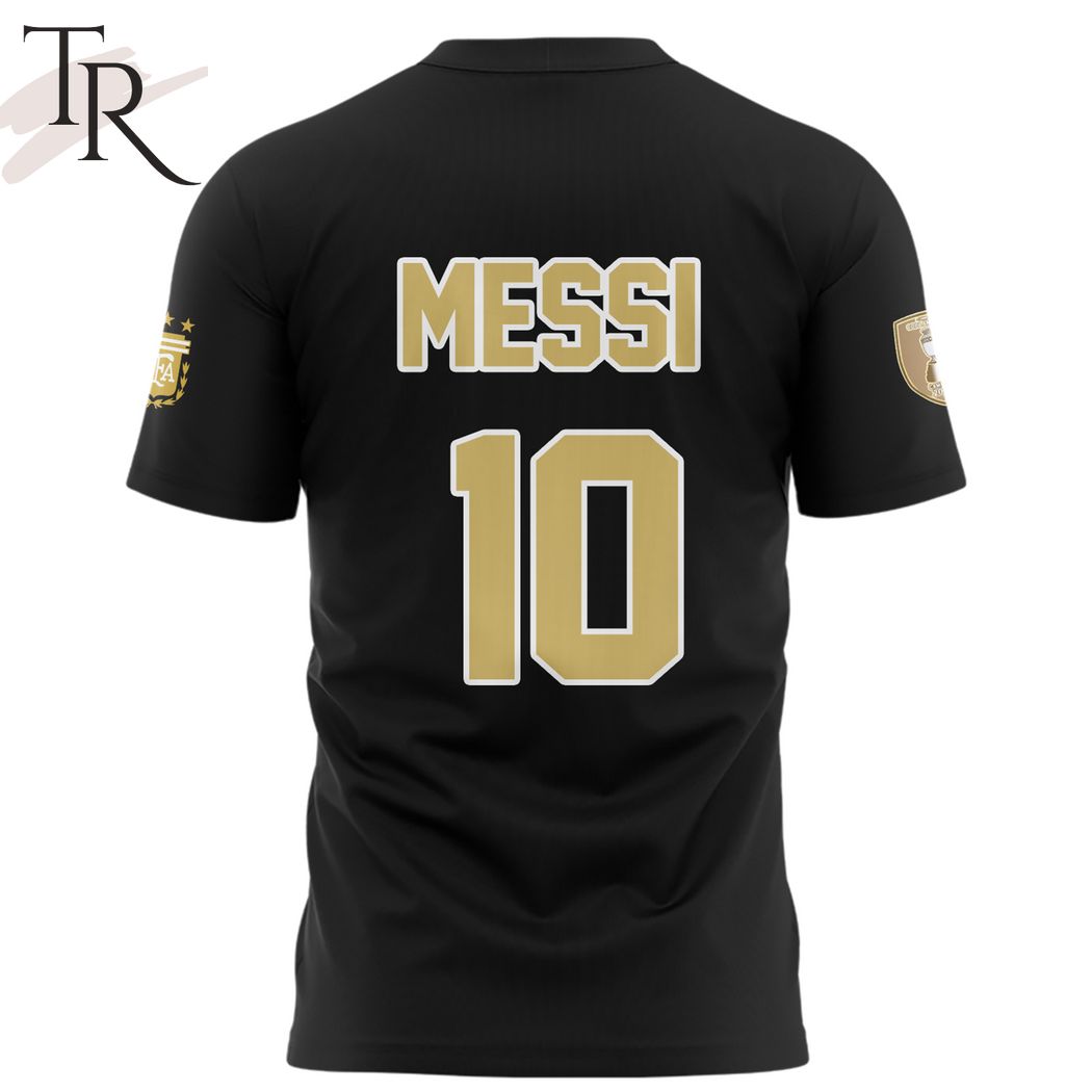 Copa America Argentina 2024 Messi 10 Football Jersey - Black