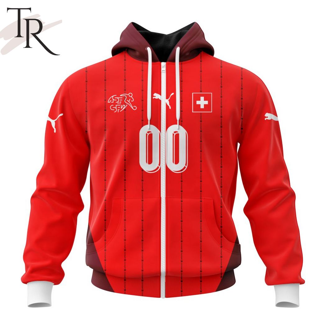 Switzerland National Football Team Personalized 2024 Home Kits Hoodie