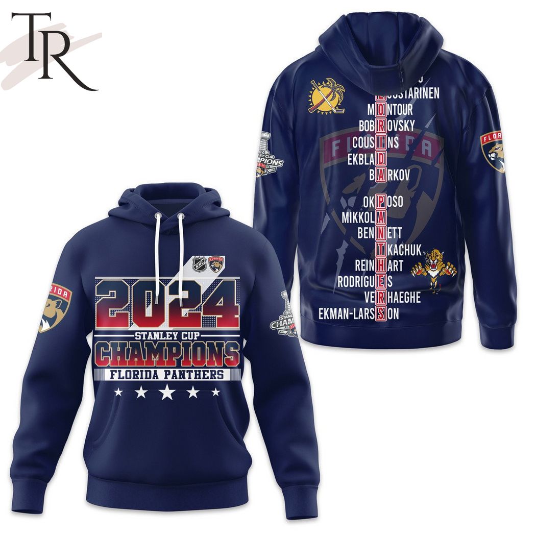 2024 Stanley Cup Champions Florida Panthers Hoodie - Blue